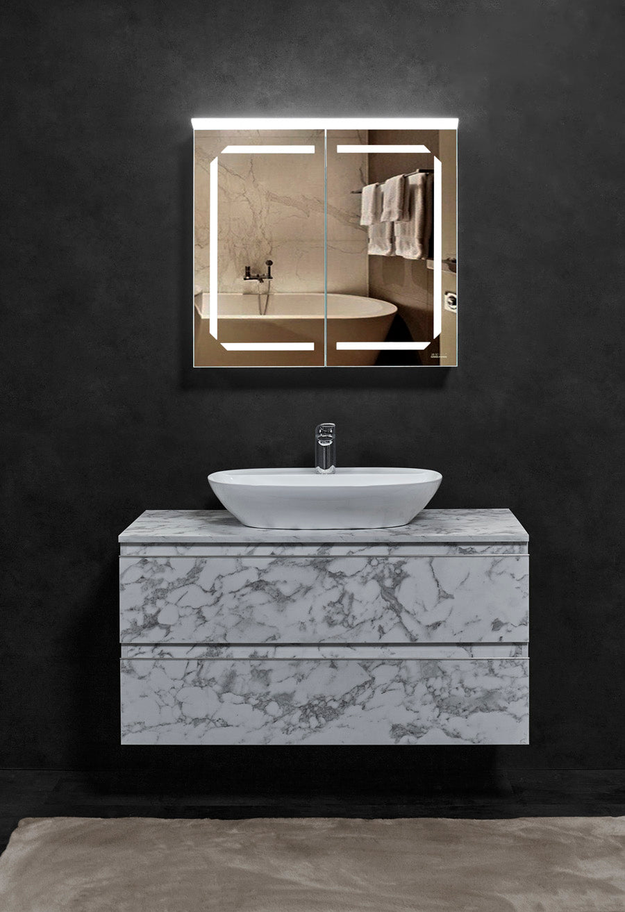 Wooden Vanity LED Mirror