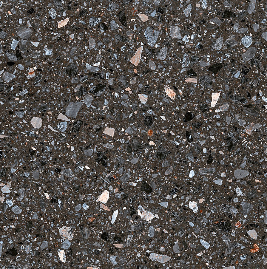 Dark Grey Terrazo Matt