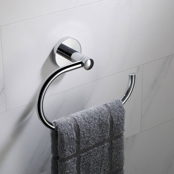 Eternity Chrome Towel Ring