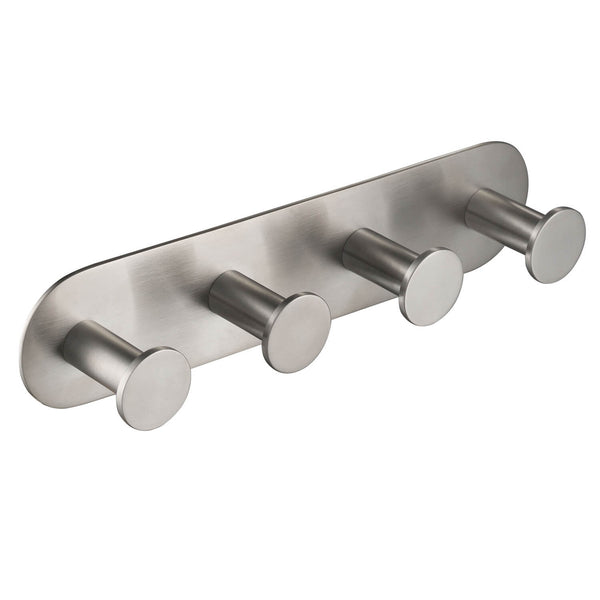 Eternity Brushed Nickel Four Hooks