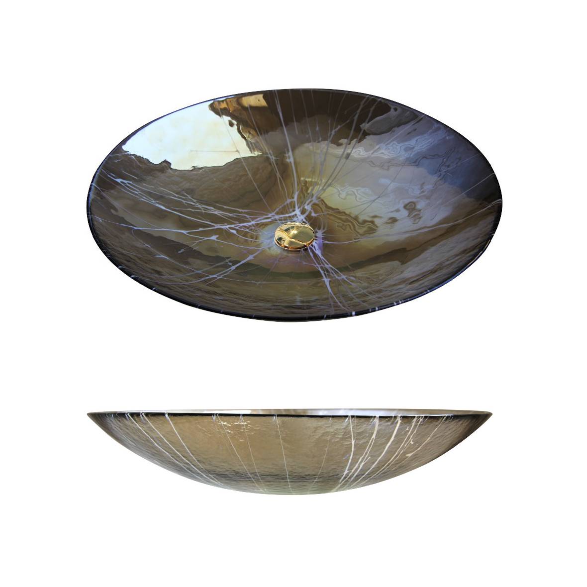 Black Spiral Pearl Basin