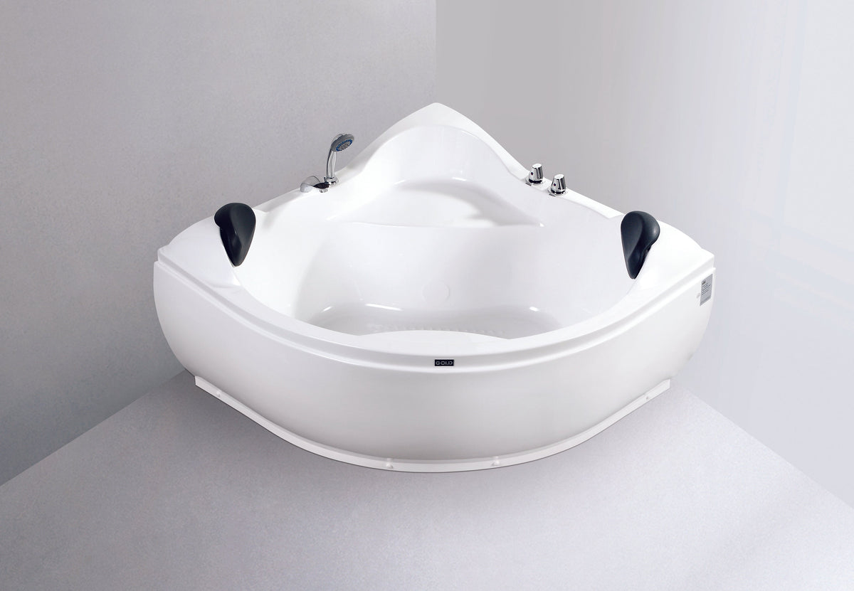 Corner White Jacuzzi