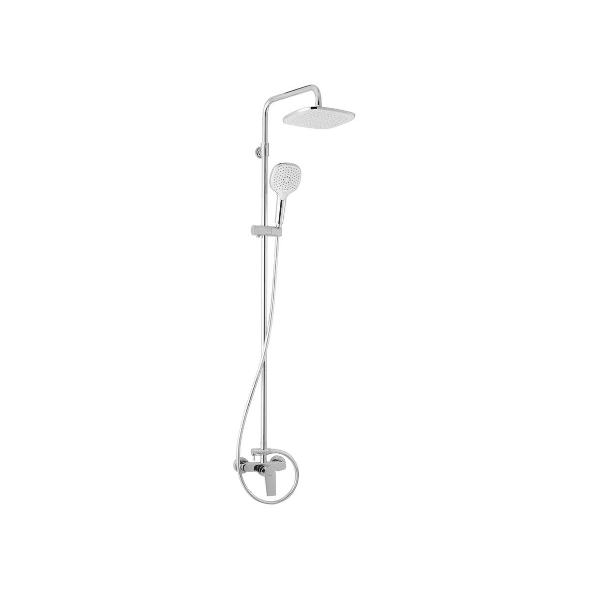 Azure Double Outlet Rain Shower Set