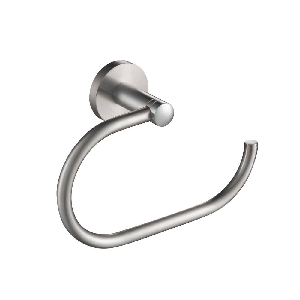 Eternity Brushed Nickel Towel Ring