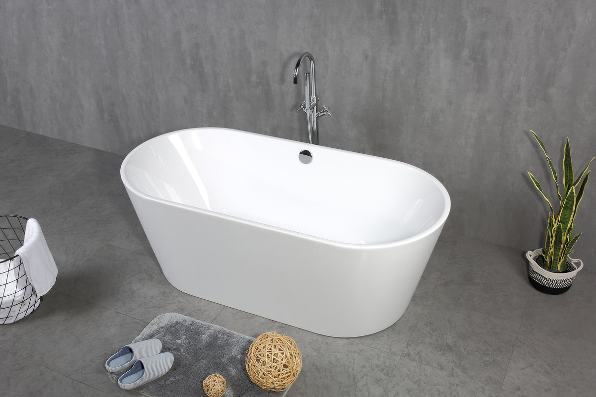 Skysea White Free-standing Bathtub