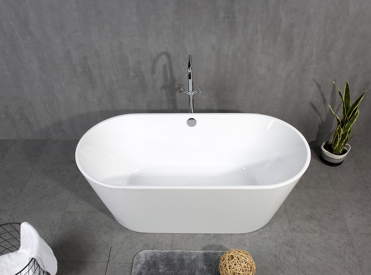 Skysea White Free-standing Bathtub