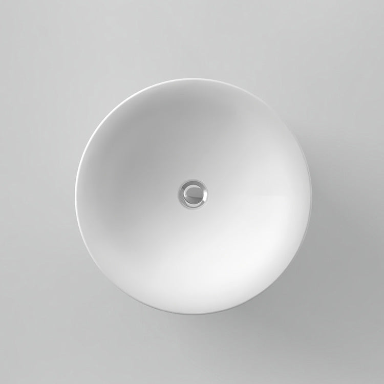 Cylinder White Free-Standing Basin