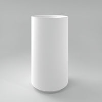 Cylinder White Free-Standing Basin