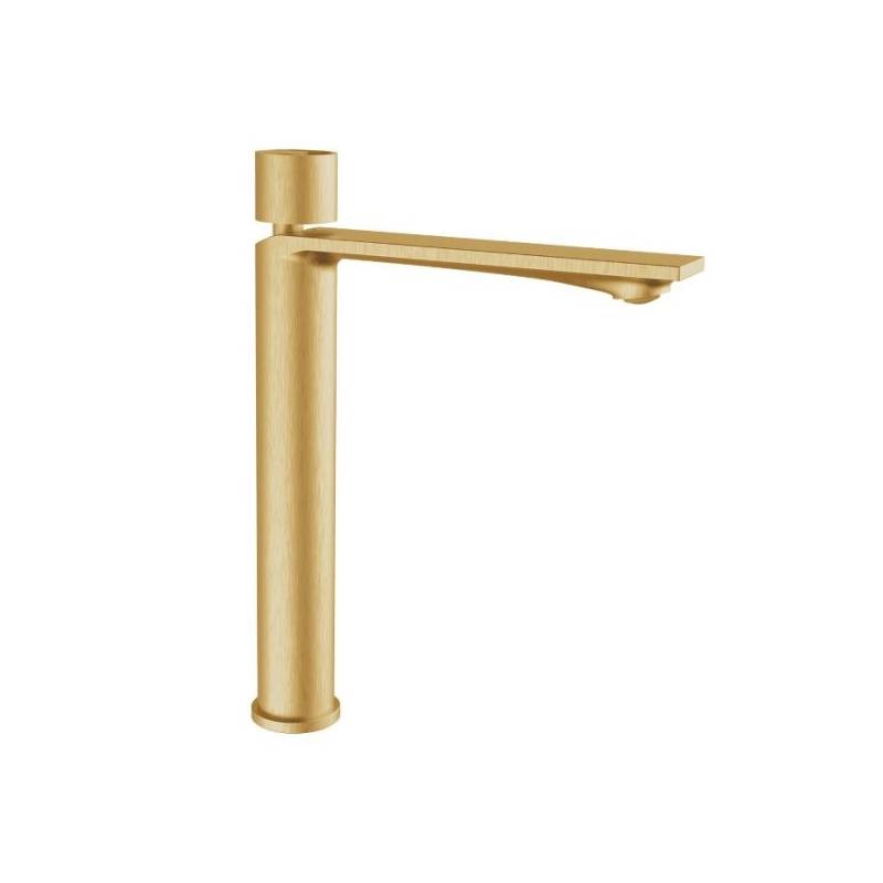 Halo High-Neck Gold Basin Mixer