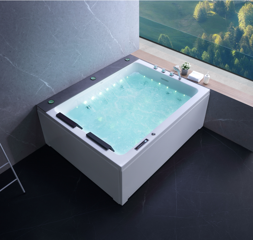 Rectangular White Jacuzzi