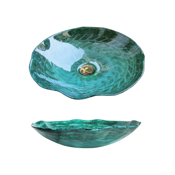 Emerald Twist Flower Basin