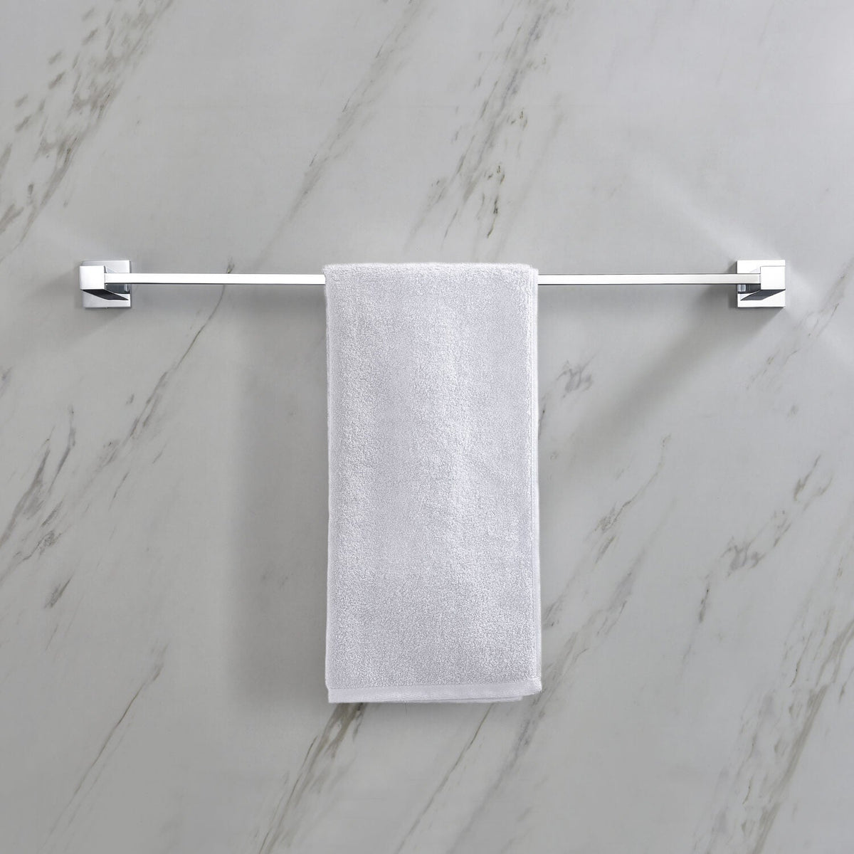 Elegant Chrome Towel Bar (60cm)