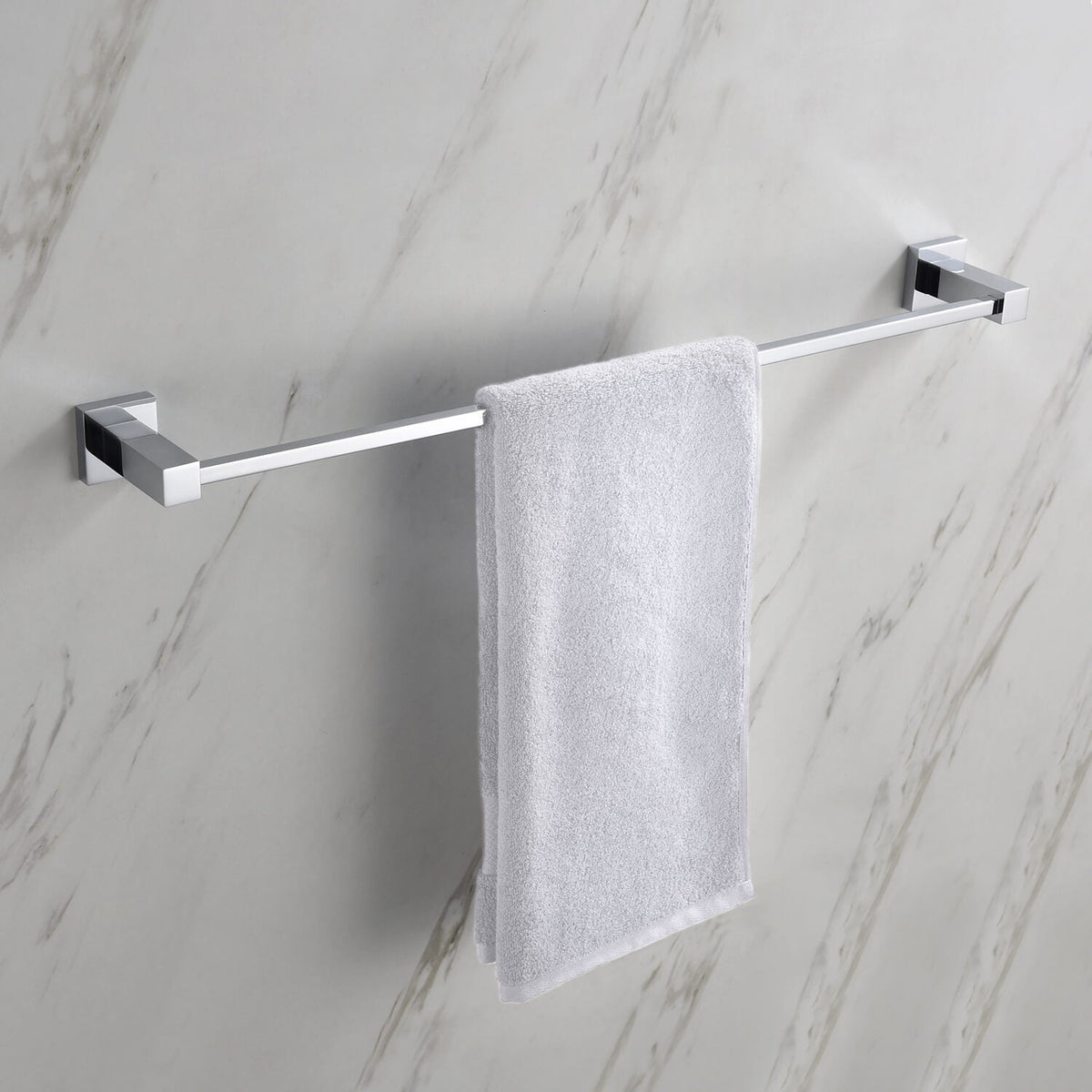 Elegant Chrome Towel Bar (60cm)