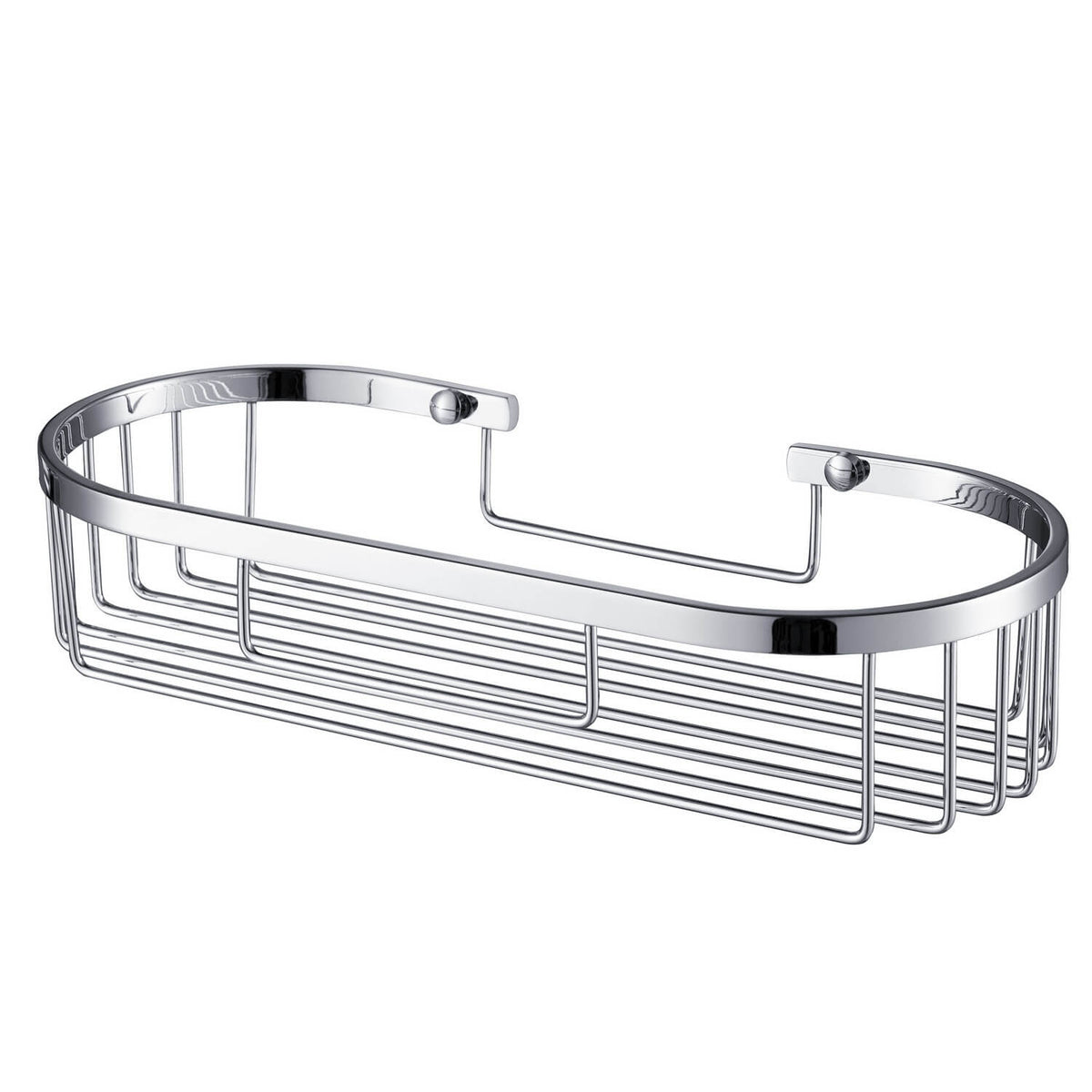 Round Chrome Shower Basket