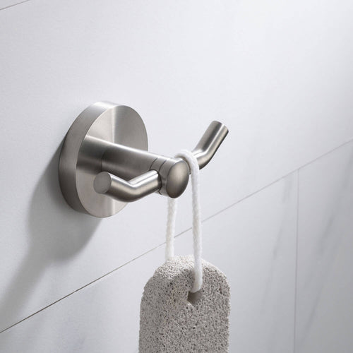 Eternity Brushed Nickel Double Hook