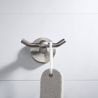 Eternity Brushed Nickel Double Hook